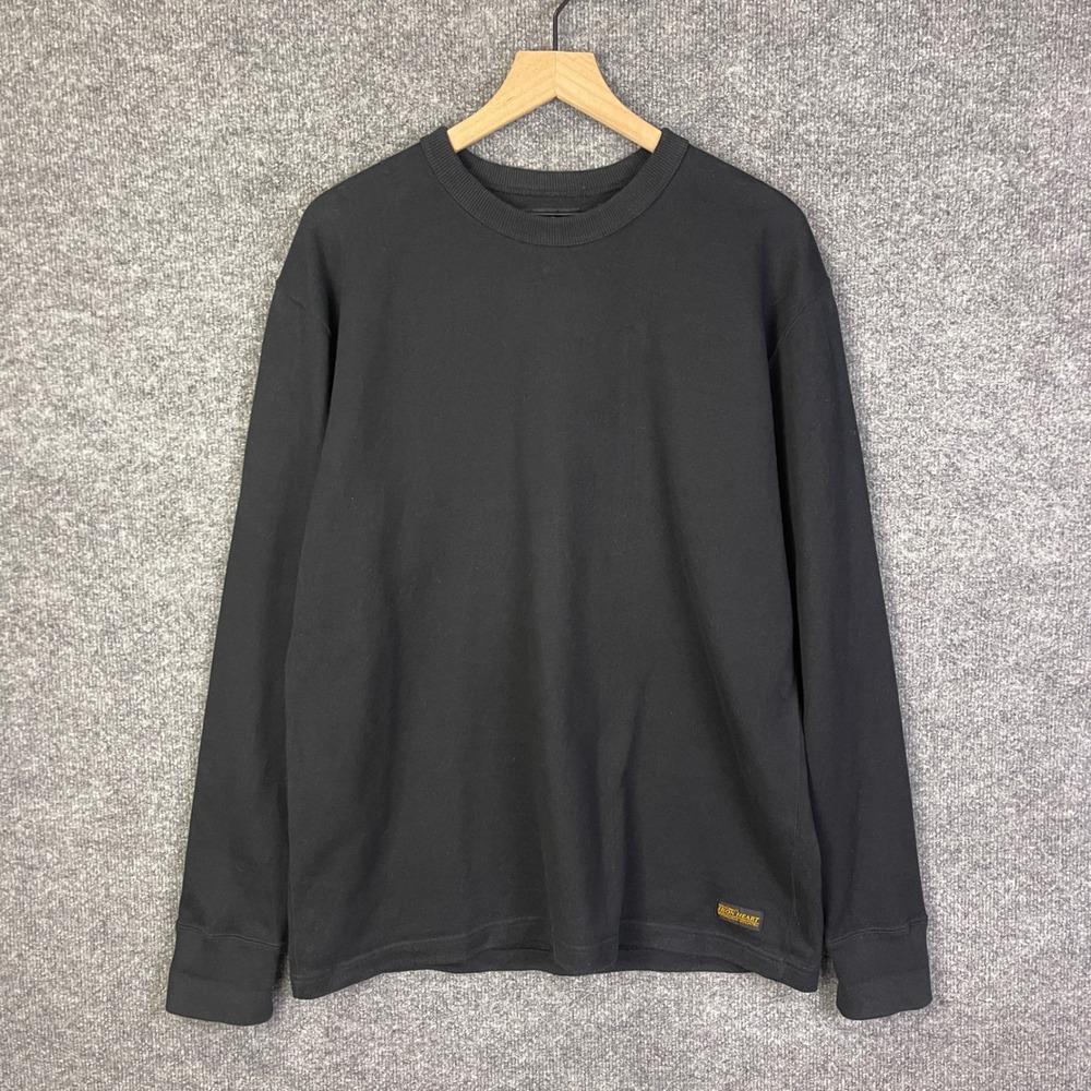 Iron Heart Heavy Weight Knit Wear Mens XXL Black Excellent Long Sleeve T-Shirt